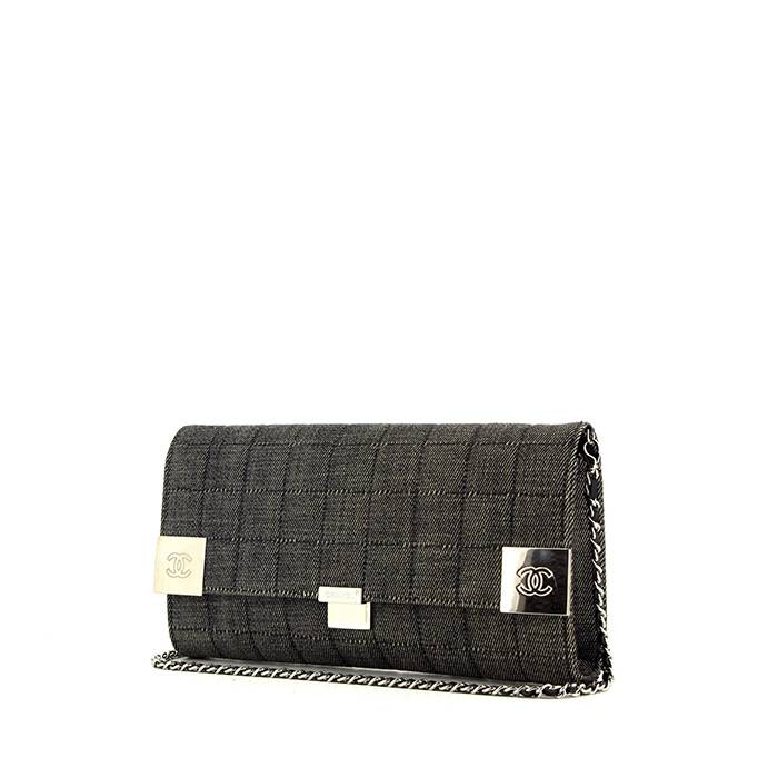 Chanel handbag in grey denim canvas