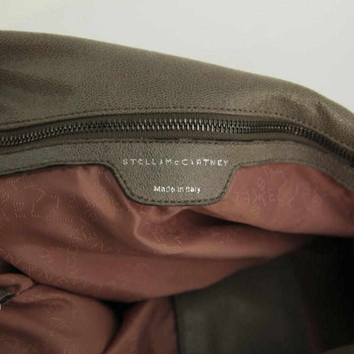 Borsa Stella McCartney Falabella in tela color talpa - Detail D4