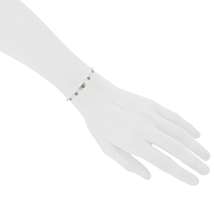 Bracciale Cartier Love in oro bianco - Detail D1