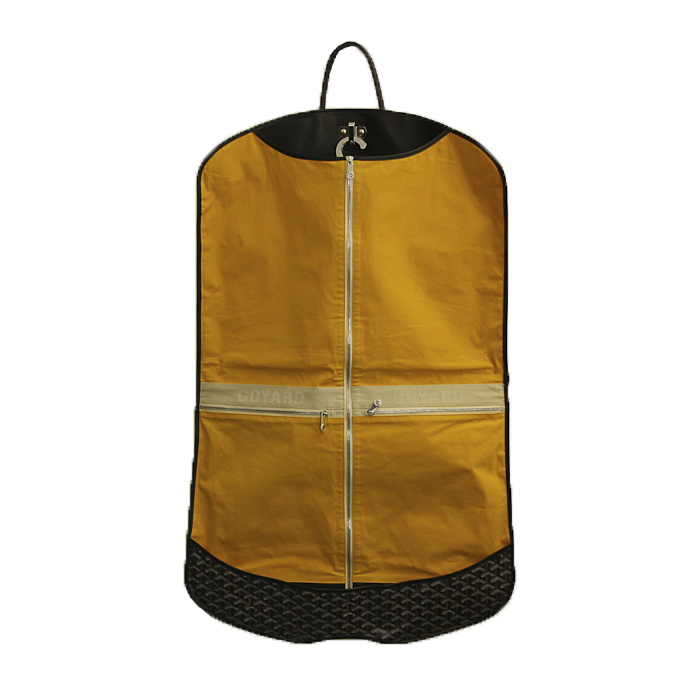 Goyard clothes-hangers in black canvas and black leather - Detail D2