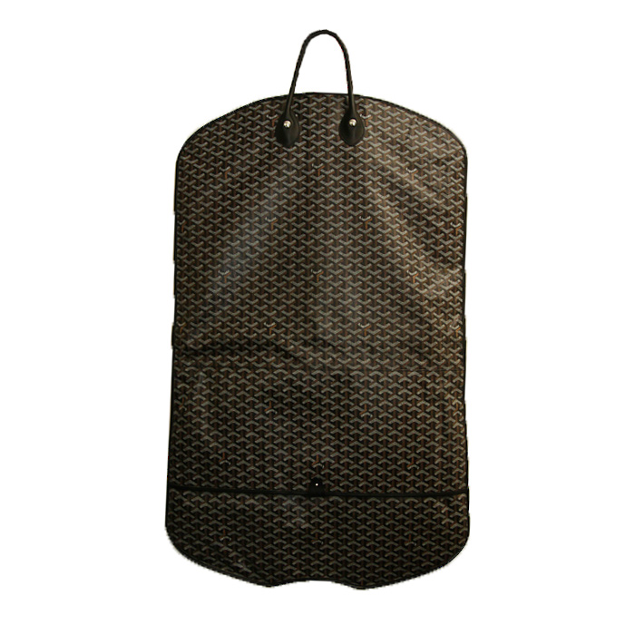 Goyard clothes-hangers in black canvas and black leather - Detail D3