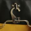 Goyard clothes-hangers in black canvas and black leather - Detail D4 thumbnail