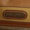 Ralph Lauren Ricky shoulder bag in brown leather and gold suede - Detail D3 thumbnail