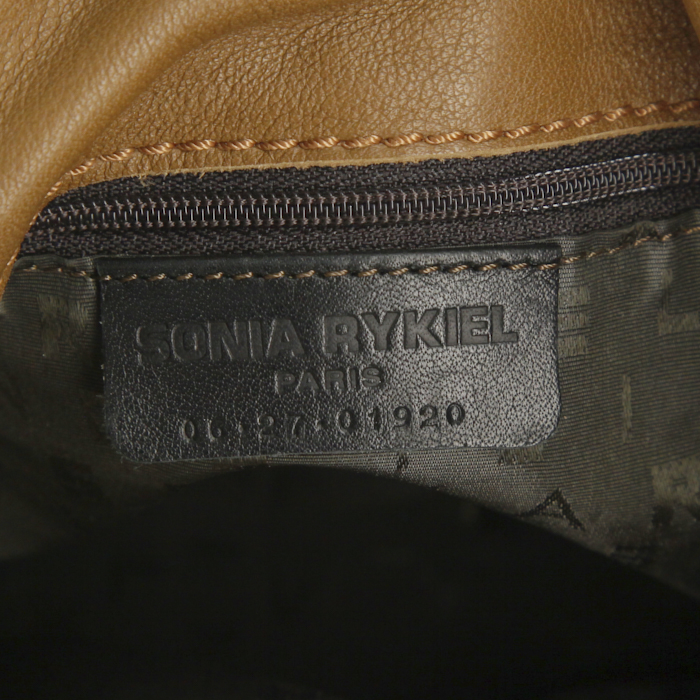 Borsa Sonia Rykiel in pelle marrone caramello - Detail D3