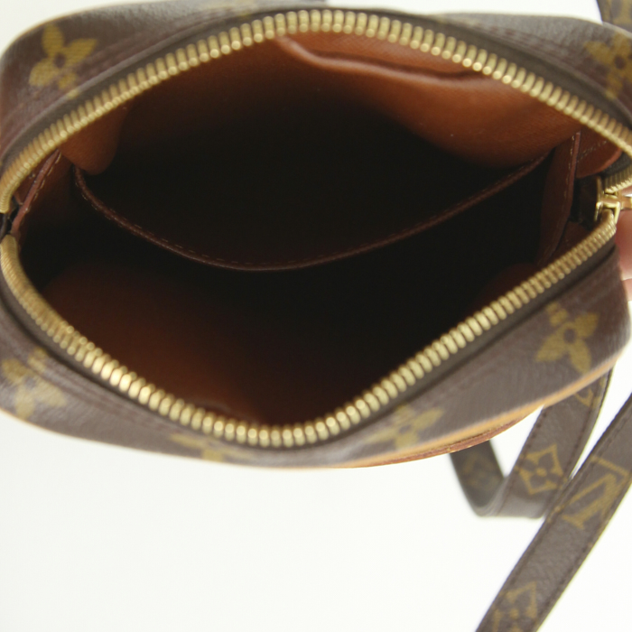 Louis Vuitton shoulder bag in brown monogram canvas and natural leather - Detail D2