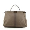 Fendi  Peekaboo medium model  handbag  in taupe leather - 360 thumbnail