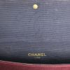 Chanel Vintage handbag in burgundy quilted canvas and burgundy leather - Detail D4 thumbnail