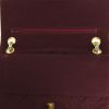 Bolso de mano Chanel Vintage en lona acolchada color burdeos y cuero color burdeos - Detail D5 thumbnail