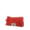 Celine pouch in orange red quilted leather - 00pp thumbnail