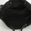 Bolsa de viaje Balenciaga Blackout city en cuero negro - Detail D4 thumbnail
