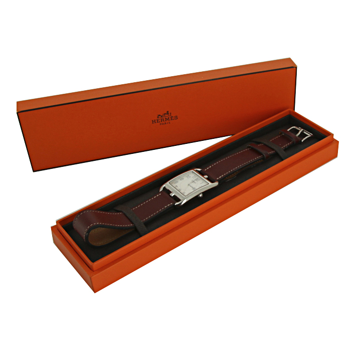 Reloj Hermes Cape Cod de acero Ref :  CC2.710 Circa  2010 - Detail D2
