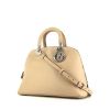 Dior Diorissimo medium model handbag in beige leather and fushia pink leather - 00pp thumbnail