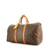 Louis Vuitton Keepall 50 cm travel bag in monogram canvas and natural leather - 00pp thumbnail