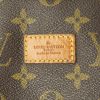 Bisaccia Louis Vuitton Saumur modello grande in tela monogram cerata e pelle naturale - Detail D4 thumbnail