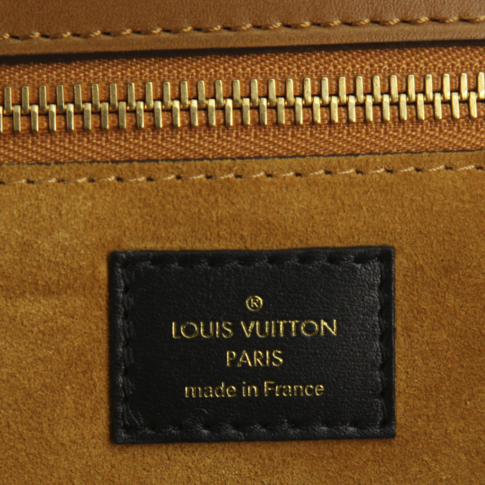 Borsa Louis Vuitton in tela monogram e pelle marrone - Detail D3