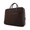 Hermes Plume briefcase in brown canvas and brown grained leather - 00pp thumbnail