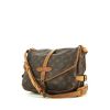 Louis Vuitton Saumur small model shoulder bag in brown monogram canvas and natural leather - 00pp thumbnail