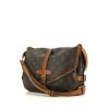 Louis Vuitton Saumur small model shoulder bag in brown monogram canvas and natural leather - 00pp thumbnail
