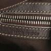 Tod's handbag in dark brown leather and taupe suede - Detail D3 thumbnail