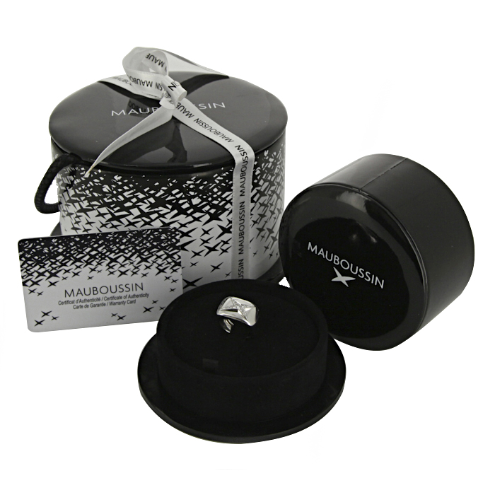 Bague bandeau Mauboussin Etoile Divine en or blanc et diamants - Detail D2