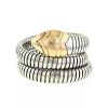Articulated Bulgari Serpenti large model bracelet in pink gold and stainless steel - 00pp thumbnail