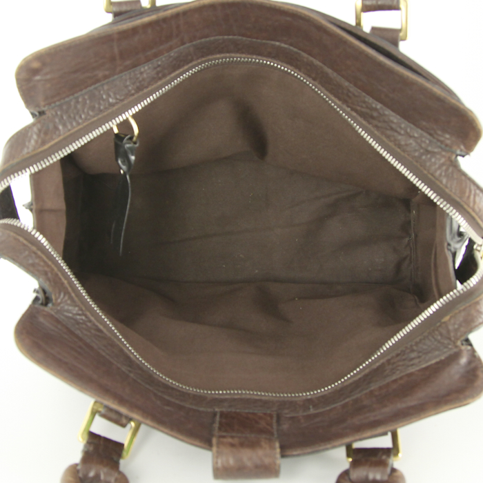 Borsa Chloé in pelle marrone scuro - Detail D2