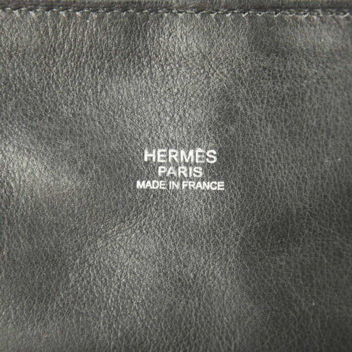 Borsa Hermes Bolide modello piccolo in pelle Swift nera - Detail D3