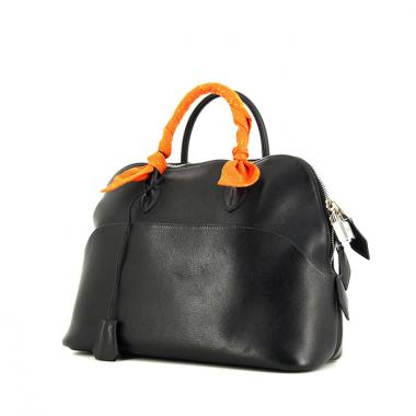 Sac à main Hermes Bolide petit modèle en cuir Swift noir