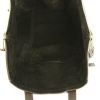 Saint Laurent Downtown small model handbag in dark brown grained leather - Detail D2 thumbnail
