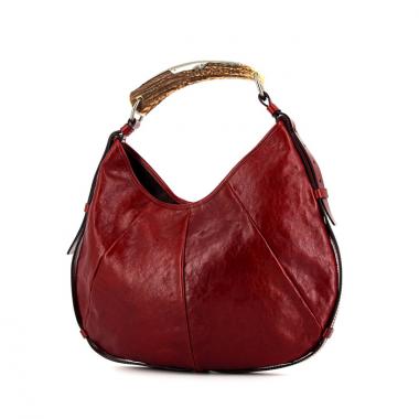 Yves Saint Laurent Mombasa handbag in red leather