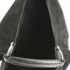 Shopping bag Balenciaga in camoscio nero e pelle nera - Detail D2 thumbnail
