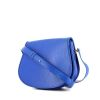 Cartier shoulder bag in electric blue grained leather - 00pp thumbnail