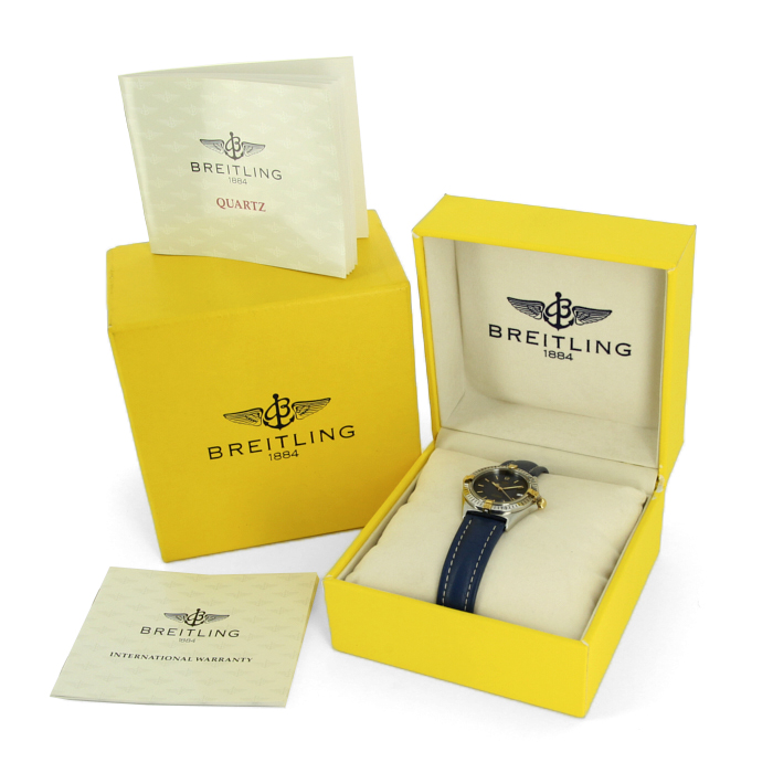 Orologio Breitling in acciaio e oro placcato Ref :  B57045 Circa  1994