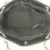Chanel Grand Shopping shopping bag in black quilted grained leather - Detail D2 thumbnail