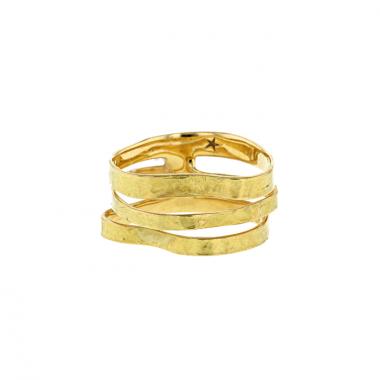 Anello H. Stern Oscar Niemeyer in oro giallo