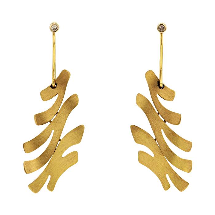 H. Stern Grupo di Corpo pendants earrings in yellow gold and diamonds - 00pp