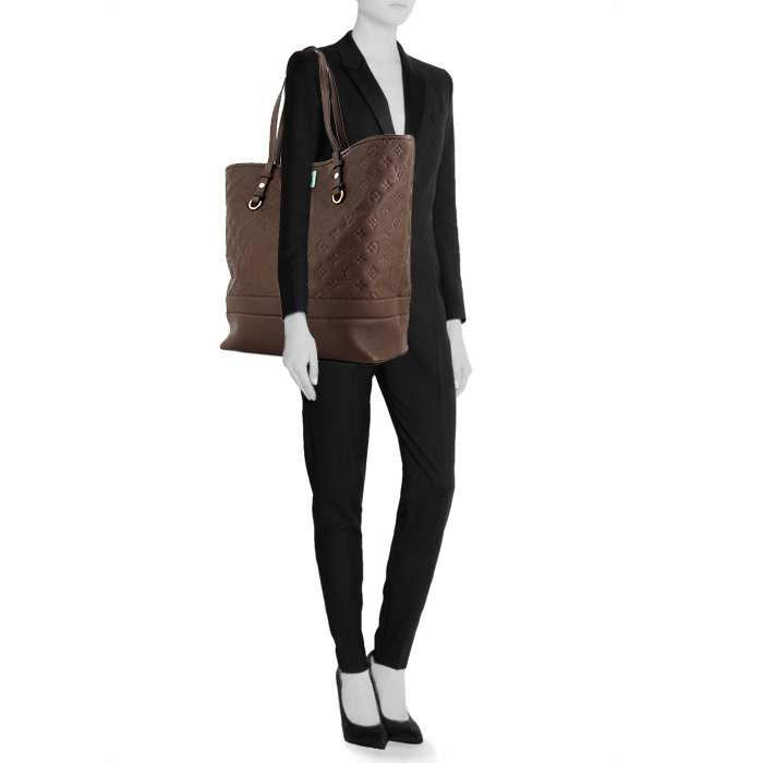 Louis Vuitton Citadines large model handbag in brown monogram leather - Detail D1