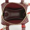 Dior Lily handbag in red and burgundy leather and pink velvet - Detail D3 thumbnail