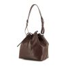 Shopping bag Louis Vuitton petit Noé modello piccolo in pelle Epi marrone cioccolato - 00pp thumbnail