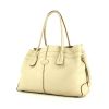Tod's shopping bag in cream color grained leather - 00pp thumbnail