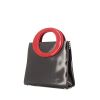 Bolso de mano Dior Vintage en cuero liso negro y rojo - 00pp thumbnail