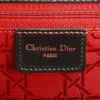 Sac à main Dior Vintage en cuir lisse noir et rouge - Detail D3 thumbnail