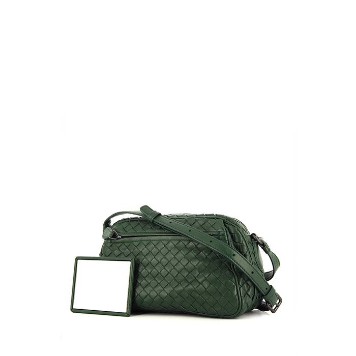 Bottega Veneta Mens Messenger Bag In Green