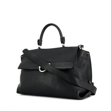 Bolso de mano Salvatore Ferragamo en cuero negro