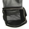 Celine Trapeze medium model handbag in black patent leather and black suede - Detail D3 thumbnail