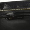 Celine Trapeze medium model handbag in black patent leather and black suede - Detail D4 thumbnail