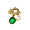 Rene Boivin 1970's ring in yellow gold,  emerald and diamonds - 00pp thumbnail