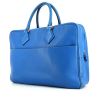 Hermes briefcase in electric blue grained leather - 00pp thumbnail