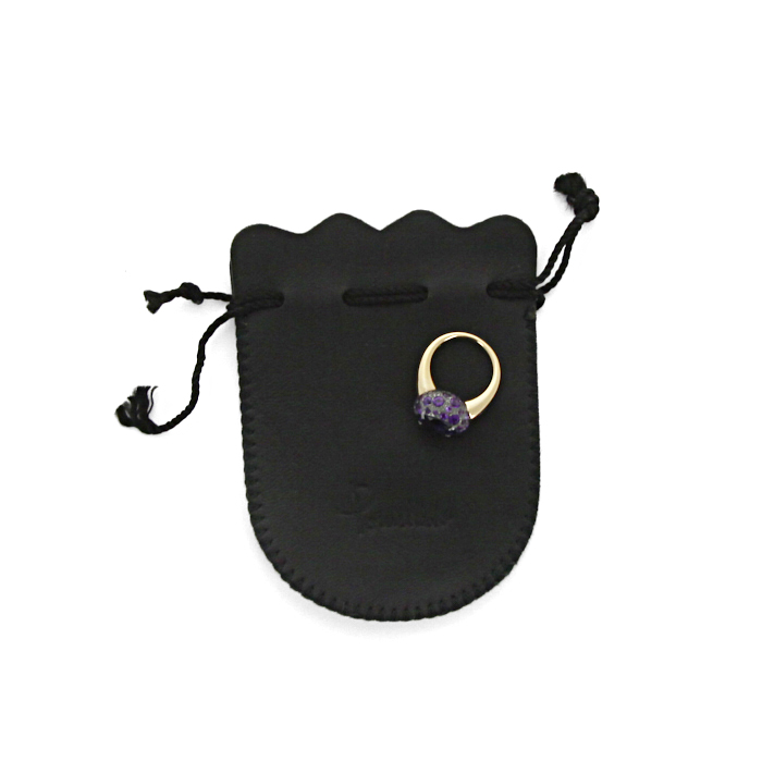 Anello Pomellato Tabou in oro rosa,  argento e ametista - Detail D2