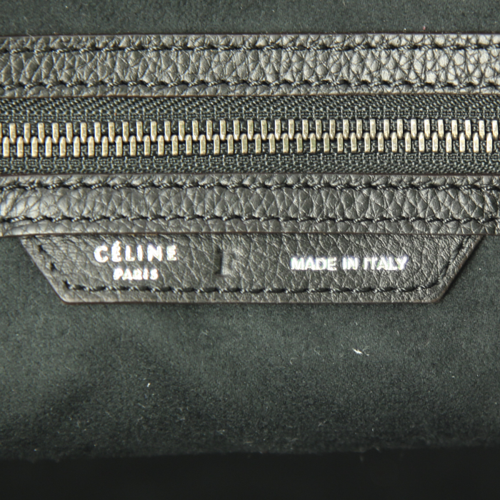 Shopping bag Celine Luggage Shoulder modello grande in pelle nera - Detail D3